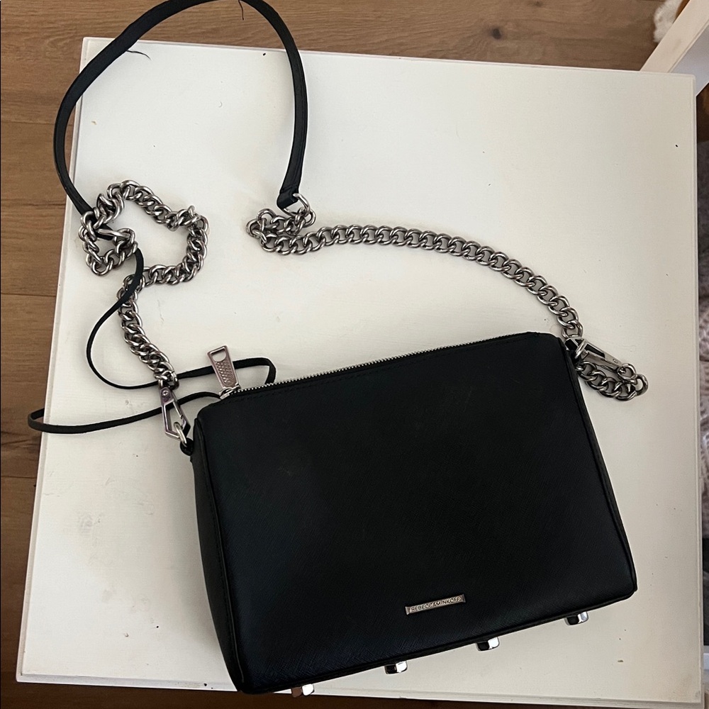 Rebecca Minkoff Black Crossbody Bag with Chain Strap